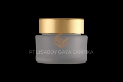 1006-1-ACRYLIC-FROSTED-CHROME-JAR-GOLD-10-GR