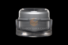 1010-ACRYLIC-OVALE-JAR-SILVER-15-GR