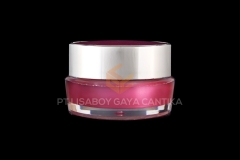 1016-1-ACRYLIC-ROUND-CHROME-SILVER-JAR-PINK-10-GR