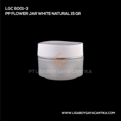 LGC-6001-3-PP-FLOWER-JAR-WHITE-NATURAL-15-GR