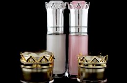 ACRYLIC CROWN BOTTLE AND JAR